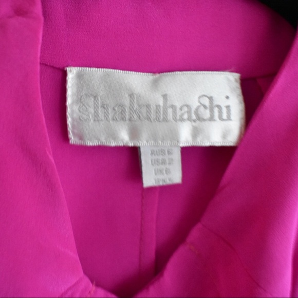 Shakuhachi 100% silk button up (purchased at UO) - Picture 2 of 5